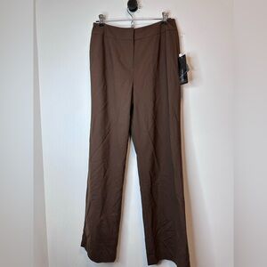 Jones New York Brown Straight Leg Women's Pants NWT